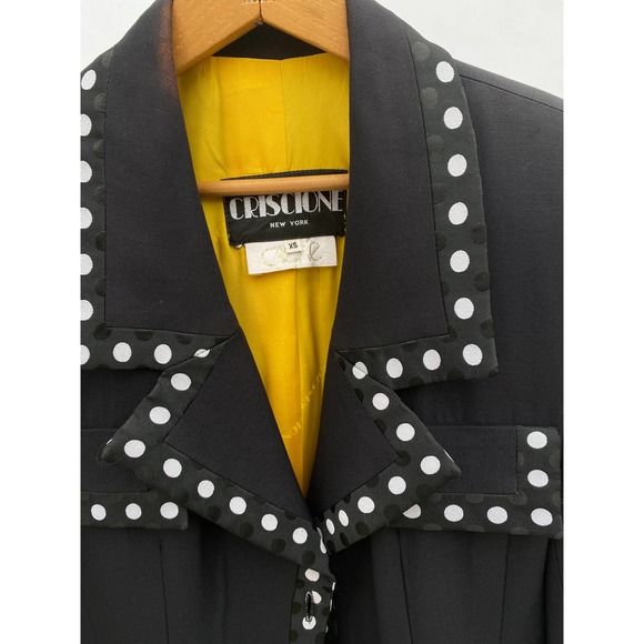 1990s CRISCIONE x CACHE polka dot blazer - Picture 2 of 8